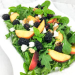 Peach Blackberry Salad and Vinnaigrette